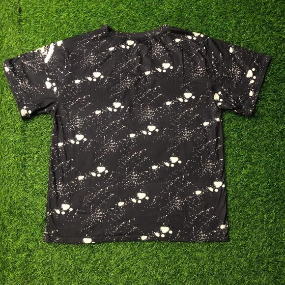 Navy/White Reverse Tie-Dye ‘Touchdown Season’ Graphic Tee - Picture 2 of 3